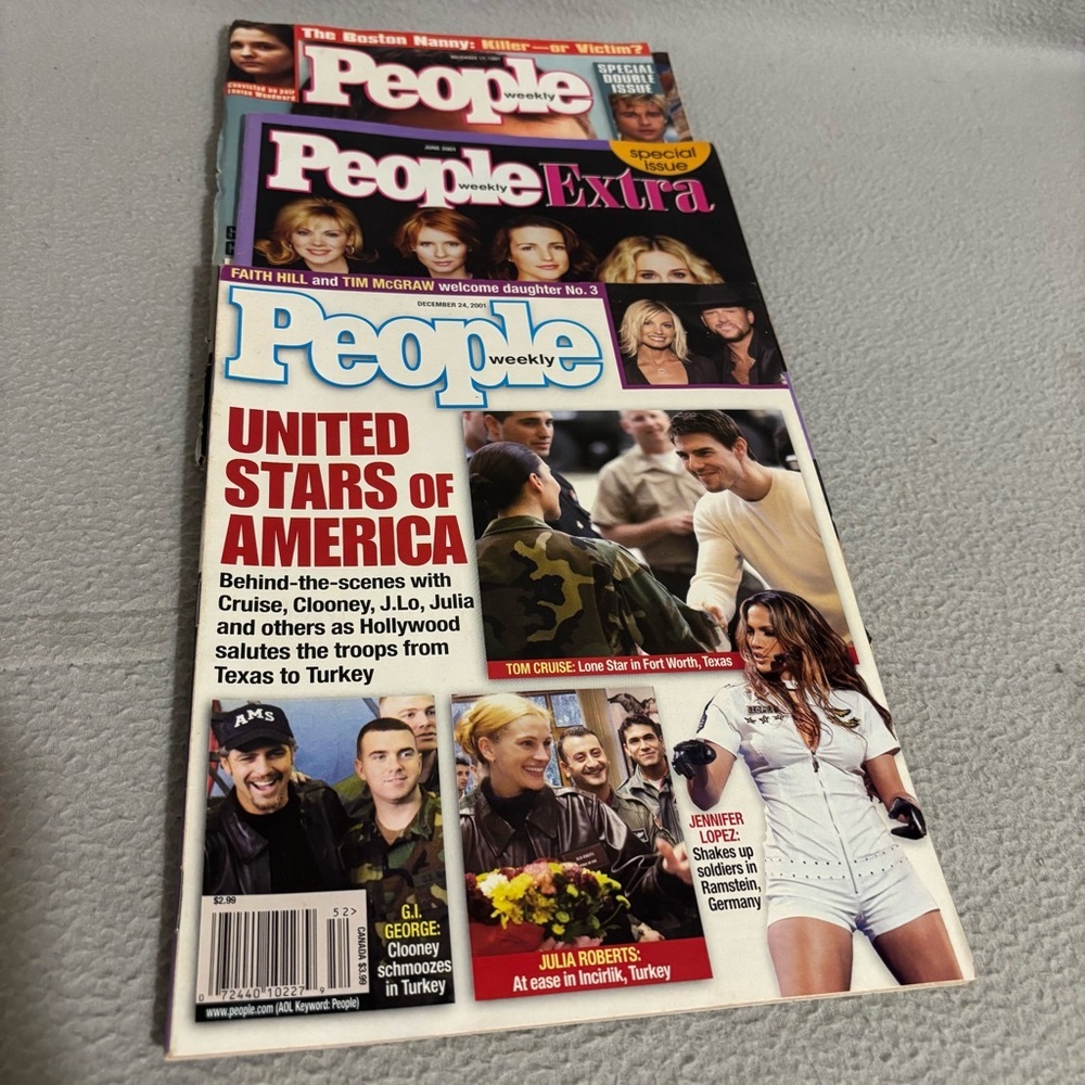 Vintage People Magazine Bundle 1997 and 2001 issues